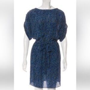 RACHEL‎ ZOE ALLOVER PRINT WOMEN'S SHORT SLEEVE SILK DRESS SIZE 4